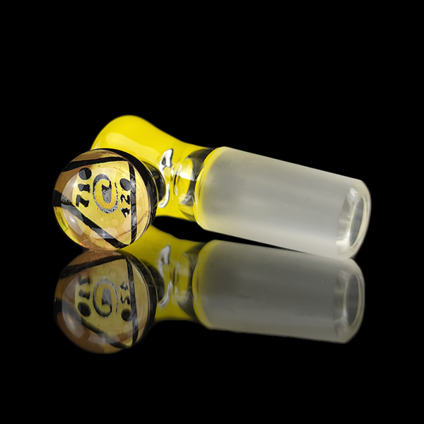 Empirical Glass Canary yellow slide with fumetech marble